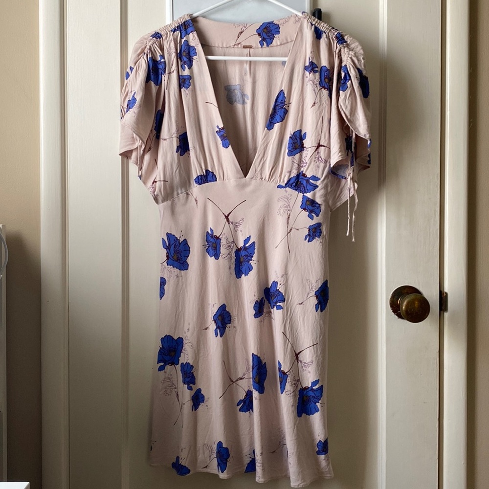 Free People V-Neck Floral Dress